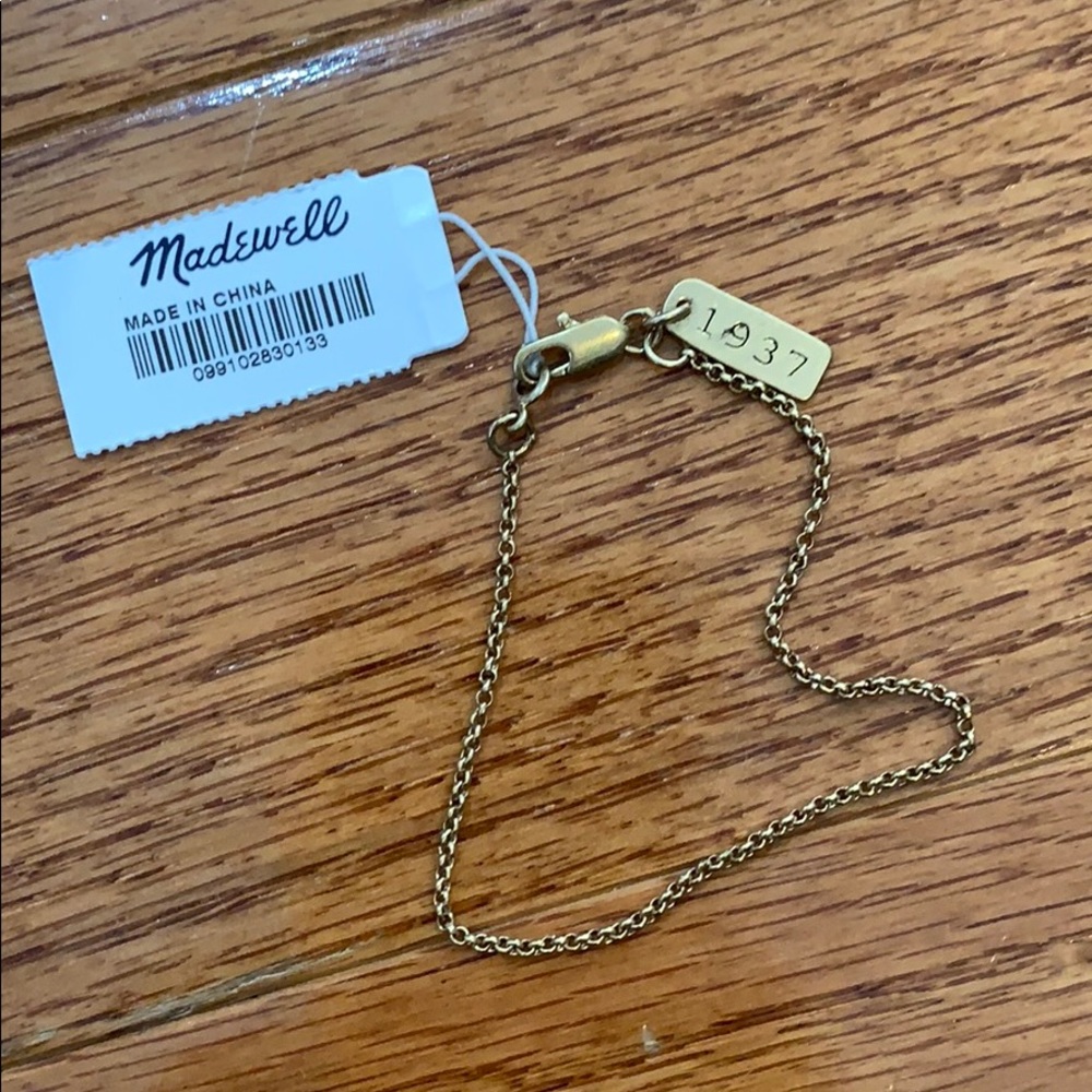 Madewell brass chain bracelet NWT
